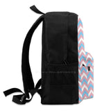 Pride Chevron Stripe Print 3D Print Backpack Casual Bag Pride Flag