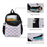 Pride Chevron Stripe Print 3D Print Backpack Casual Bag Pride Flag