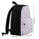 Pride Chevron Stripe Print 3D Print Backpack Casual Bag Pride Flag