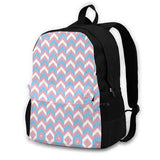 Pride Chevron Stripe Print 3D Print Backpack Casual Bag Pride Flag