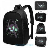 Sableye In A Cave USB Charge Backpack School Travel Laptop Bag