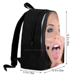 Funny Star Backpack Laptop Travel Bag with Face Mask