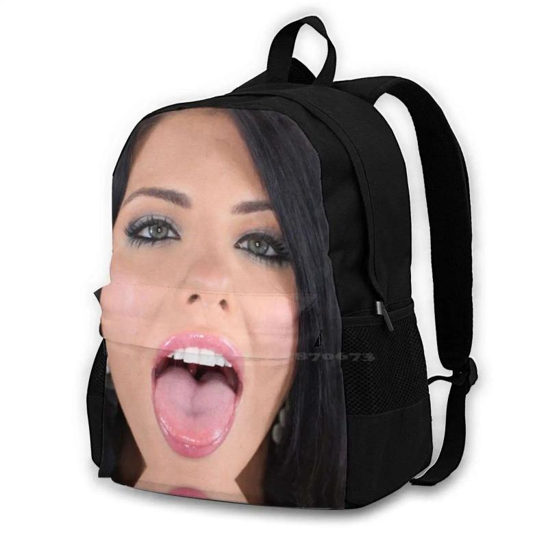 Funny Star Backpack Laptop Travel Bag with Face Mask