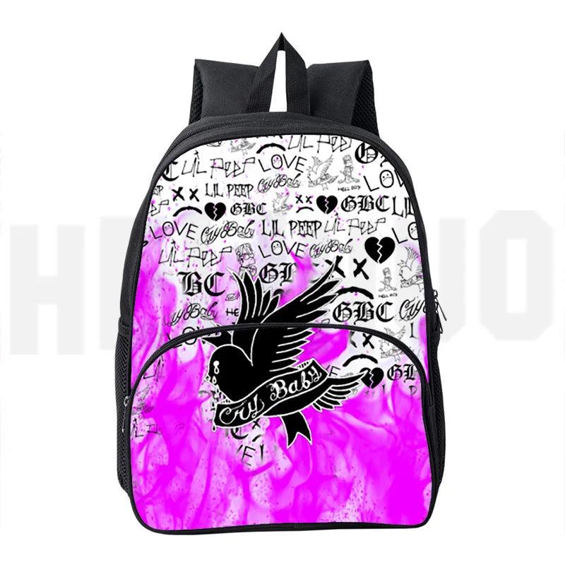 Lil Peep 3D Printed Student Laptop Backpack for Women