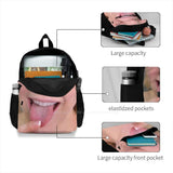 Funny Face Mask Star Fan Art Backpack for Men Women Girls