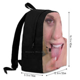 Funny Face Mask Star Fan Art Backpack for Men Women Girls