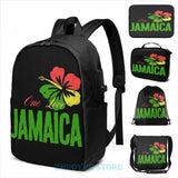Jamaica One Love USB Charge Backpack