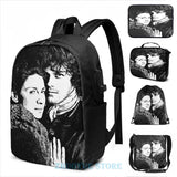 Outlander USB Charge Backpack Travel Laptop Bag