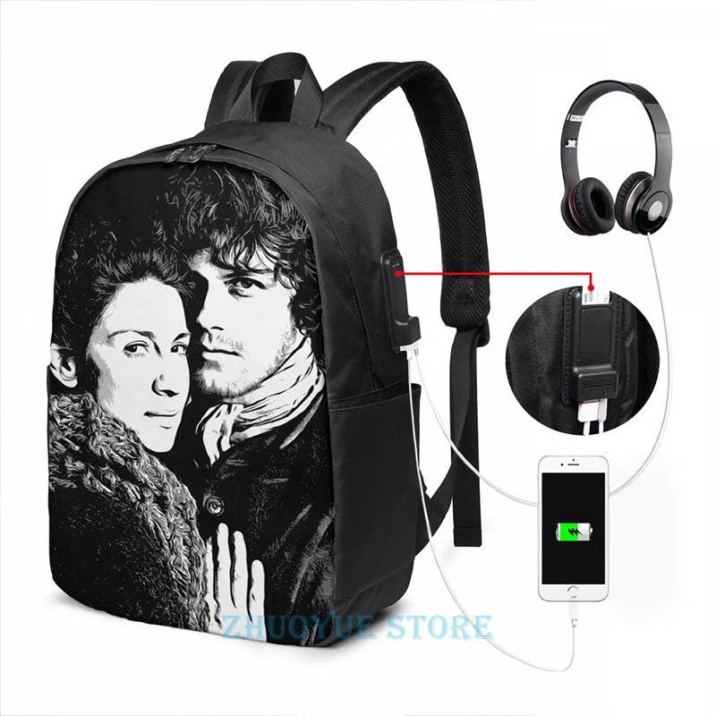 Outlander USB Charge Backpack Travel Laptop Bag