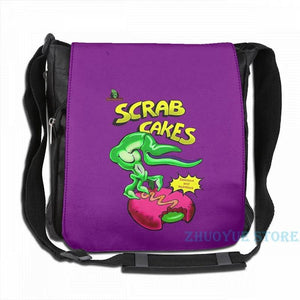 Funny Oddworld Scrab Cakes USB Charge Backpack School Bags