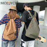 Denim Canvas Daypack Bike School Backpack Set