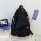 Denim Canvas Daypack Bike School Backpack Set