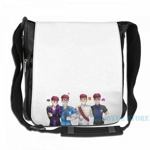 Funny Graphic print Sanders Sides USB Charge Backpack School Travel bag