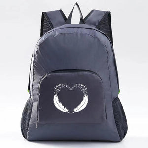 Feather Print Ultralight Packable Backpack for Hiking Travel