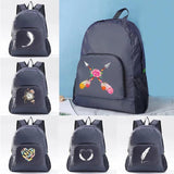 Feather Print Ultralight Packable Backpack for Hiking Travel