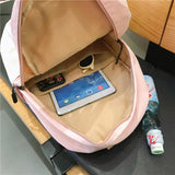 Waterproof Nylon Women Backpack Female Large Capacity High Schoolbag