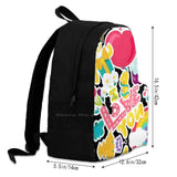 Funny Love Travel Laptop School Backpack Bag