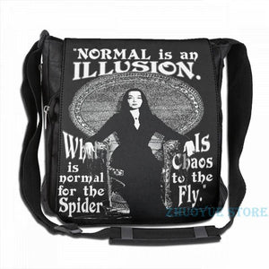 Morticia Addams- Normal Is An Illusion... USB Charge Backpack