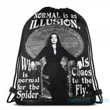 Morticia Addams- Normal Is An Illusion... USB Charge Backpack