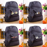 Foldable Backpack 3D Printed Ultralight Outdoor Pack Grey Travel Hiking