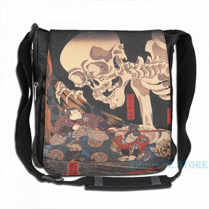 Mitsukuni Skeleton Spectre USB Charge Backpack Men Women Travel Laptop Bag