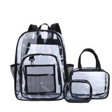 Waterproof Student Backpack High Capacity School Bags Teenage PVC
