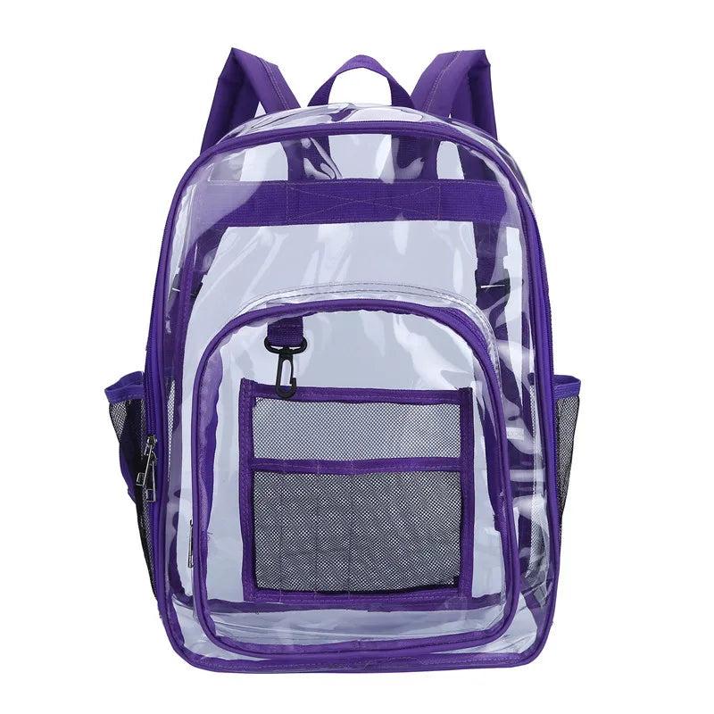Waterproof Student Backpack High Capacity School Bags Teenage PVC