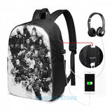 Funny Graphic Mass Effect USB Charge Backpack