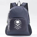 Lightweight Foldable Backpack Climbing Travel Sport Bag Skull Pattern