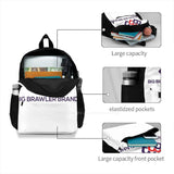 3D Print Basketball Backpack Casual Bag