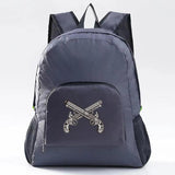 Waterproof Foldable Backpack Skull Pattern Hiking Bag