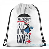 Funny Mary Poppins USB Charge Backpack School Travel Bag
