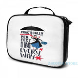 Funny Mary Poppins USB Charge Backpack School Travel Bag