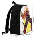 Robot Backpack School Laptop Travel Bag Fan Geek Culture
