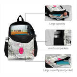Abstract Dinosaur Art Student Backpack Laptop Travel Bag