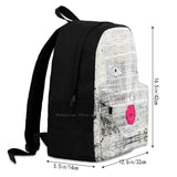 Abstract Dinosaur Art Student Backpack Laptop Travel Bag