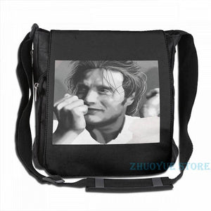 Funny Graphic Print Mads Hannibal USB Charge Backpack School Bag