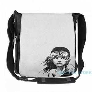 Les Miserables Musical Backpack USB Charge School Travel Laptop Bag