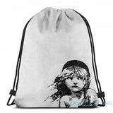 Les Miserables Musical Backpack USB Charge School Travel Laptop Bag