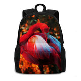Flamingo Bird Backpack for Men Women Girls Teenage