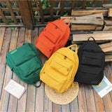Casual Canvas Backpack Lightweight Women Backpack