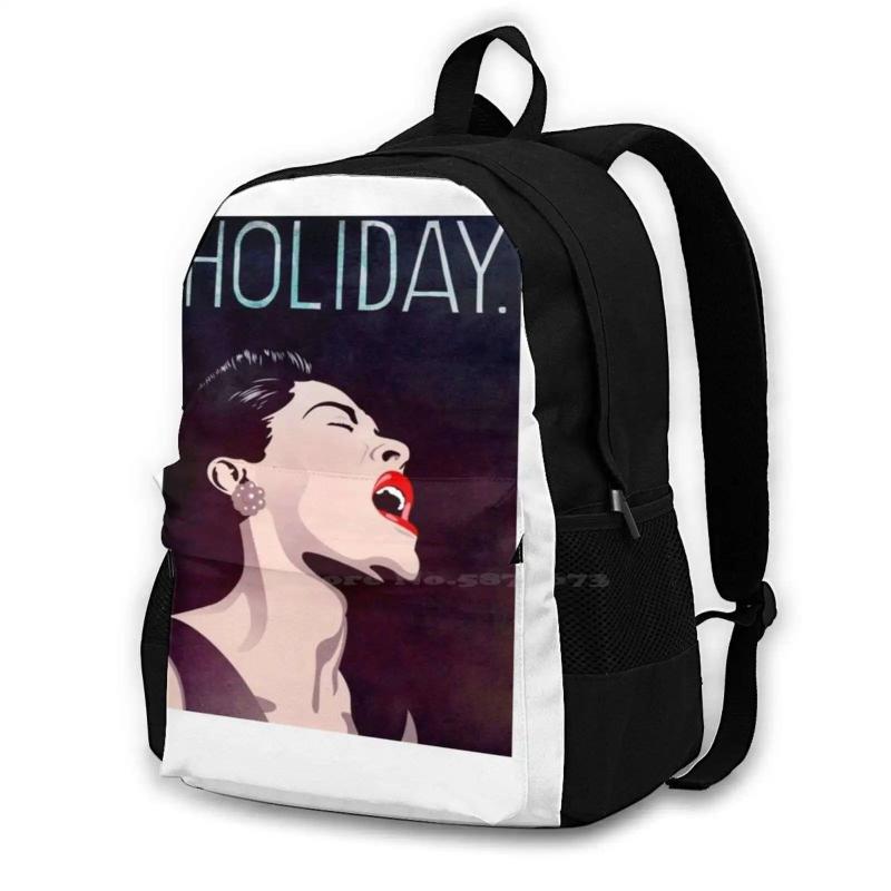 Billie Holiday School Bags For Teenage Girls Laptop Travel Bags