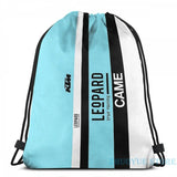 Funny Leopard Racing Backpack USB Charge School Travel Laptop Bag