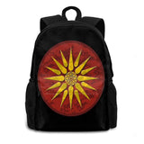 Macedonia Symbol School Bag Big Capacity Backpack Laptop 15 Inch