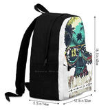 Colorful Skull Backpack for School Laptop Travel