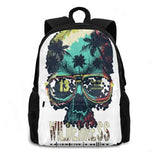Colorful Skull Backpack for School Laptop Travel