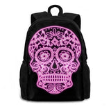 Neon Skull Travel Backpack Bag