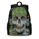 Skull Drawing Backpacks For Men Women Teenagers Girls