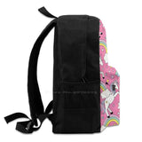Unicorn & Rainbows Pink Laptop Bagpack Bags