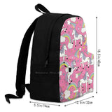 Unicorn & Rainbows Pink Laptop Bagpack Bags